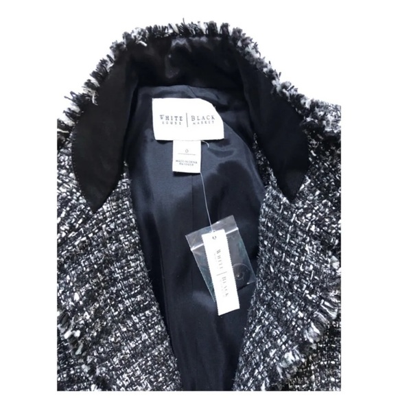 White House | Black Market Tweed Coat Size 0, NWT - Picture 8 of 11
